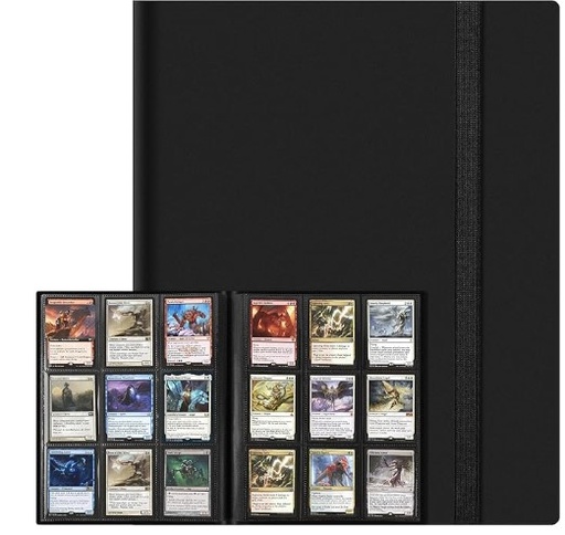 Binder de Tarjetas de 9 Bosillos Negro