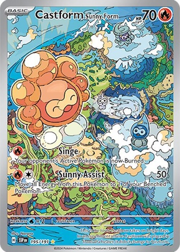 Castform Sunny Form - 195/191 - SV08: Surging Sparks (SV08)