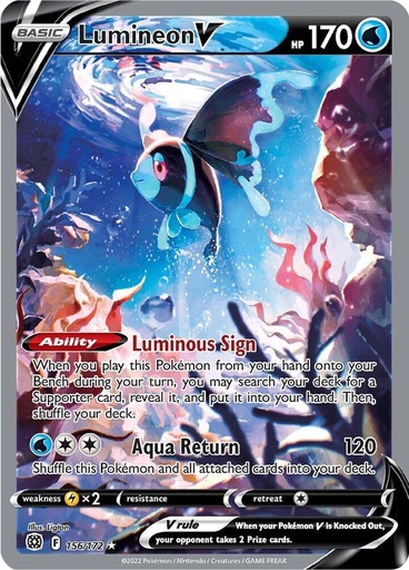 Lumineon V (Alternate Full Art) - SWSH09: Brilliant Stars (SWSH09)