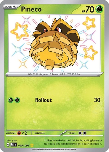 Pineco - 099/091 - SV: Paldean Fates (PAF)