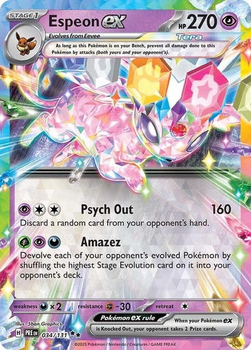 Espeon ex - 034/131 - SV: Prismatic Evolutions (PRE)