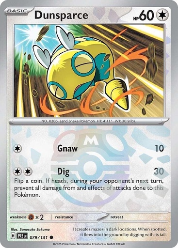Dunsparce (Master Ball Pattern) - SV: Prismatic Evolutions (PRE)