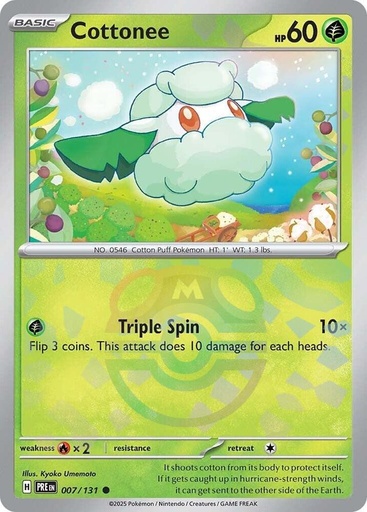 Cottonee (Master Ball Pattern) - SV: Prismatic Evolutions (PRE)