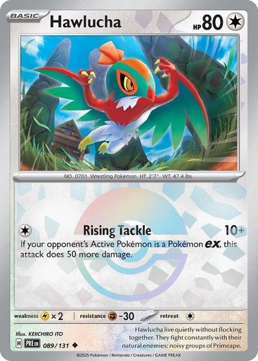 Hawlucha (Poke Ball Pattern) - SV: Prismatic Evolutions (PRE)