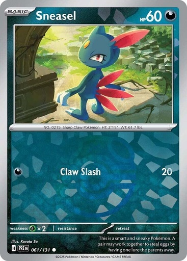Sneasel (Master Ball Pattern) - SV: Prismatic Evolutions (PRE)