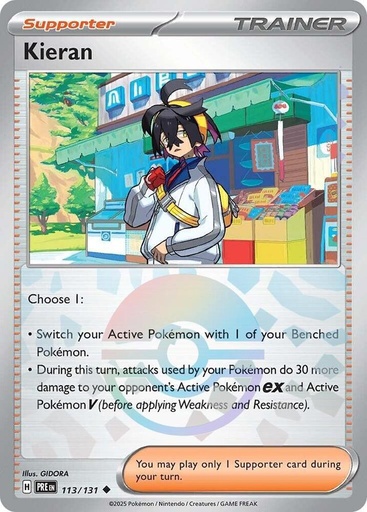 Kieran - 113/131 (Poke Ball Pattern) - SV: Prismatic Evolutions (PRE)