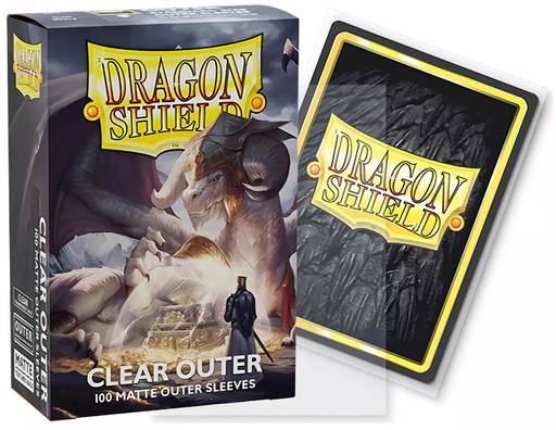 [AT-13002] Dragonshield: 100ct Matte Outer Sleeves - Standar Size Clear