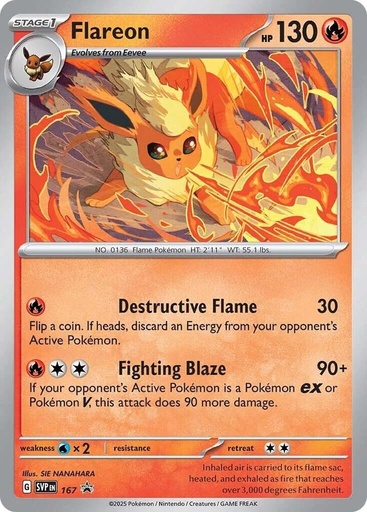 Flareon - 167 - SV: Scarlet & Violet Promo Cards (SVP)