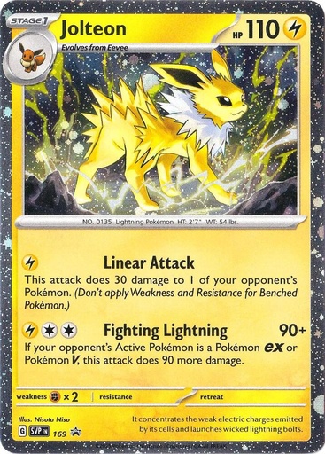 Jolteon - 169 (Cosmos Holo) - SV: Scarlet & Violet Promo Cards (SVP)