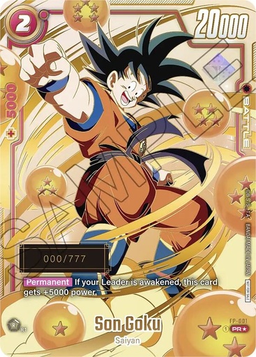 Son Goku - FP-001 (Serial Numbered) - Fusion World Promotion Cards and Packs (DBSFW_PR
