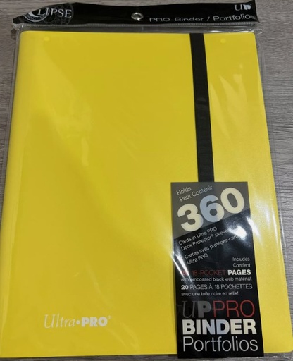 [16147] Ultra Pro: Eclipse - 12 Pocket PRO-Binder - Lemon Yellow