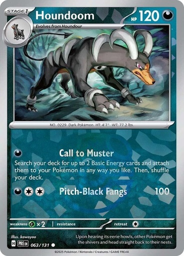 Houndoom (Master Ball Pattern) - SV: Prismatic Evolutions (PRE)