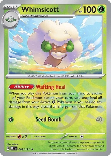Whimsicott (Poke Ball Pattern) - SV: Prismatic Evolutions (PRE)