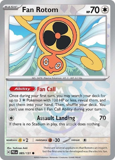 Fan Rotom (Master Ball Pattern) - SV: Prismatic Evolutions (PRE)