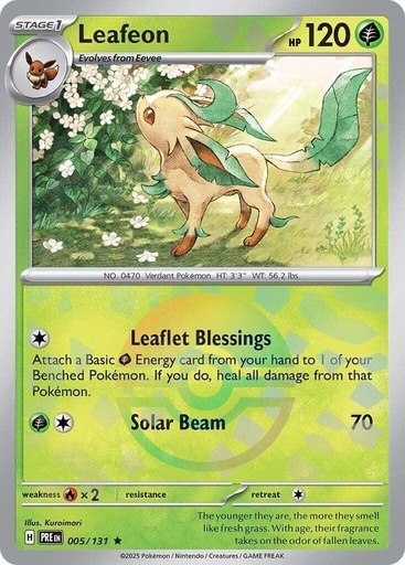 Leafeon (Poke Ball Pattern) - SV: Prismatic Evolutions (PRE
