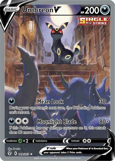 Umbreon V (Alternate Full Art) - SWSH07: Evolving Skies (SWSH07)