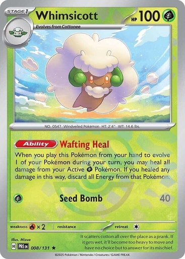 Whimsicott (Master Ball Pattern) - SV: Prismatic Evolutions (PRE)