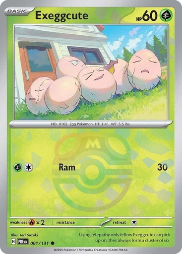 Exeggcute (Master Ball Pattern) - SV: Prismatic Evolutions (PRE)