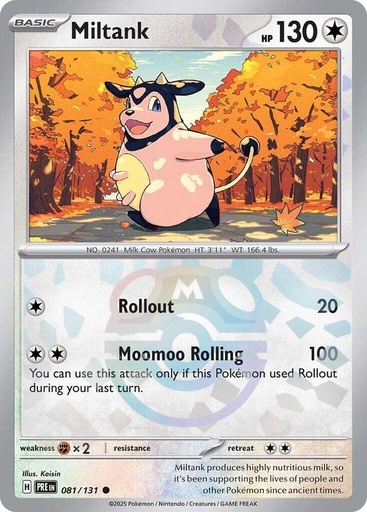 Miltank (Master Ball Pattern) - SV: Prismatic Evolutions (PRE)