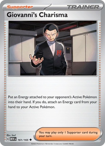 Giovanni's Charisma - SV: Scarlet & Violet 151 161/165