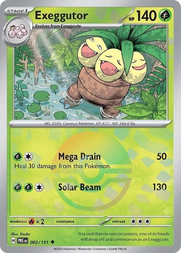 Exeggutor (Poke Ball Pattern) - SV: Prismatic Evolutions (PRE)