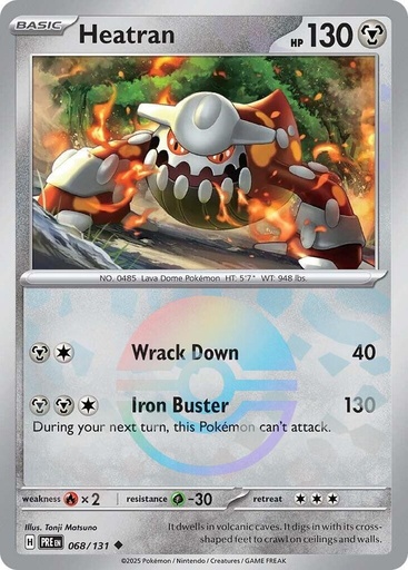 Heatran (Poke Ball Pattern) - SV: Prismatic Evolutions (PRE)