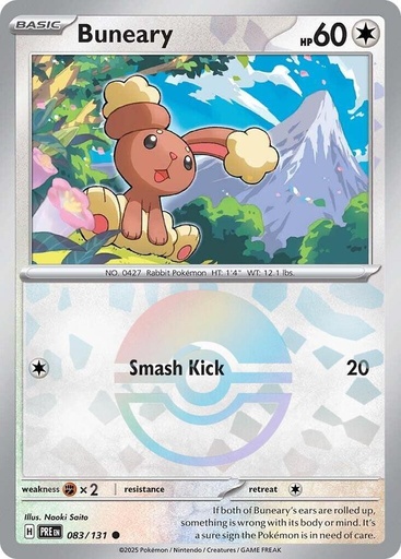 Buneary (Poke Ball Pattern) - SV: Prismatic Evolutions (PRE)