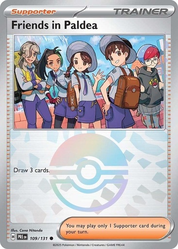 Friends in Paldea - 109/131 (Poke Ball Pattern) - SV: Prismatic Evolutions (PRE)
