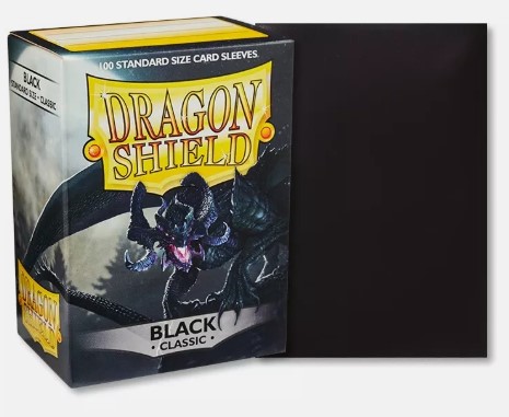 [AT-10002] Dragonshield: 100ct Classic Sleeves - Standar Size Black