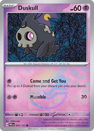 Duskull (Poke Ball Pattern) - SV: Prismatic Evolutions (PRE)