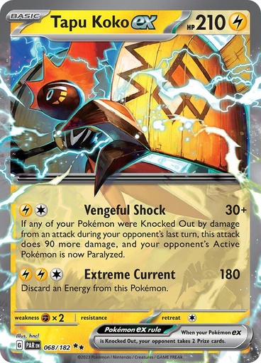 Tapu Koko ex - 068/182 - SV04: Paradox Rift (PAR)