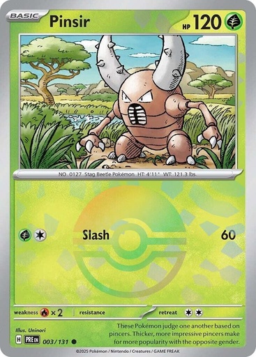 Pinsir (Poke Ball Pattern) - SV: Prismatic Evolutions (PRE)
