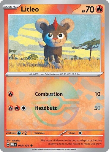 Litleo (Poke Ball Pattern) - SV: Prismatic Evolutions (PRE)