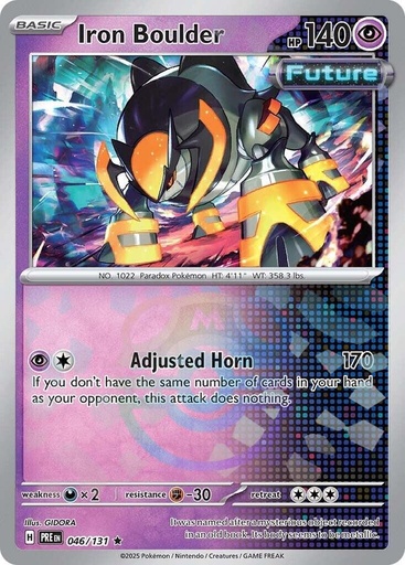 Iron Boulder (Master Ball Pattern) - SV: Prismatic Evolutions (PRE)