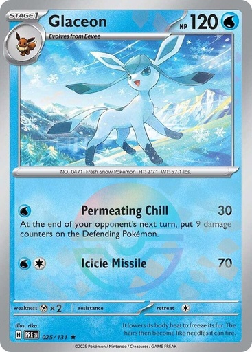 Glaceon (Poke Ball Pattern) - SV: Prismatic Evolutions (PRE)