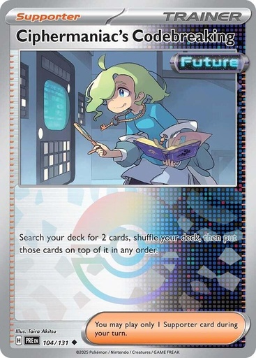 Ciphermaniac's Codebreaking (Poke Ball Pattern) - SV: Prismatic Evolutions (PRE)