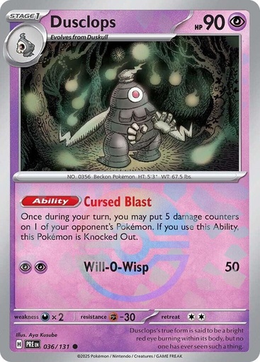 Dusclops (Poke Ball Pattern) - SV: Prismatic Evolutions (PRE)