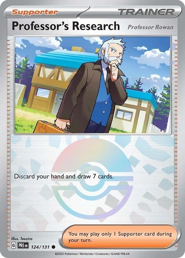 Professor's Research [Professor Rowan] (Poke Ball Pattern) - SV: Prismatic Evolutions (PRE)