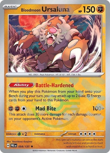 Bloodmoon Ursaluna (Poke Ball Pattern) - SV: Prismatic Evolutions (PRE)