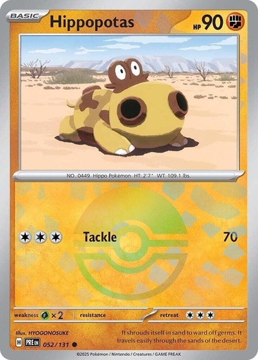 Hippopotas (Poke Ball Pattern) - SV: Prismatic Evolutions (PRE)