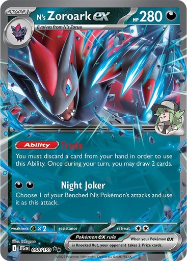 N's Zoroark ex - 098/159 - SV09: Journey Together