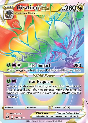 Giratina VSTAR (201) (Secret) - SWSH11: Lost Origin (SWSH11) 