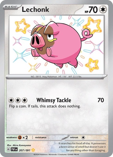 Lechonk - 207/091 - SV: Paldean Fates (PAF) 