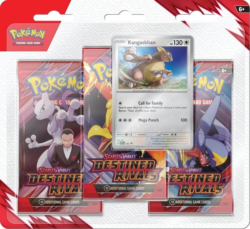 [100-10633] Destined Rivals 3 Pack Blister [Kangaskhan]