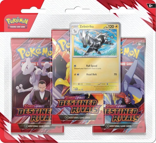 [100-10633] Destined Rivals 3 Pack Blister [Zebstrika]