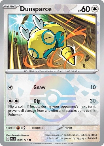 Dunsparce (Poke Ball Pattern) - SV: Prismatic Evolutions (PRE) 