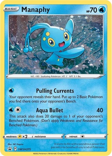 Manaphy - SWSH275 - SWSH: Sword & Shield Promo Cards (SWSD) 