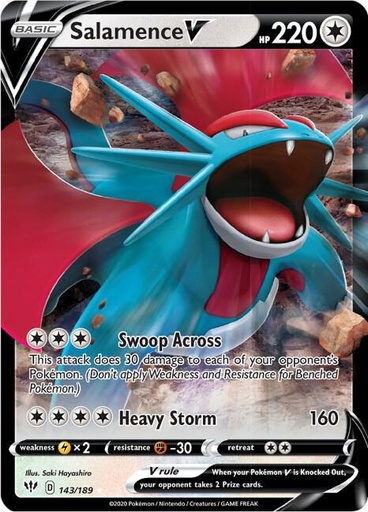 Salamence V - SWSH03: Darkness Ablaze (SWSH03) 