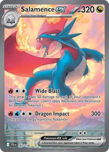 Salamence ex - 187/159 - SV09: Journey Together 