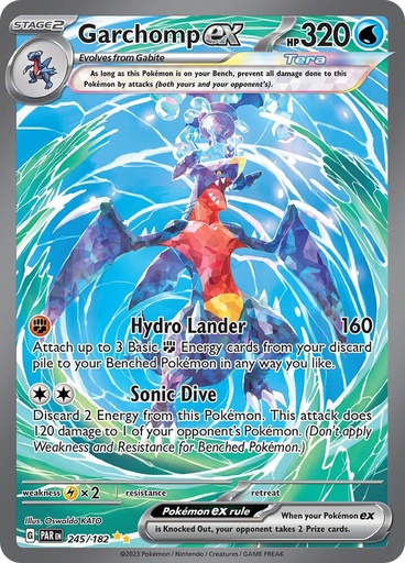 Garchomp ex - 245/182 - SV04: Paradox Rift (PAR) 